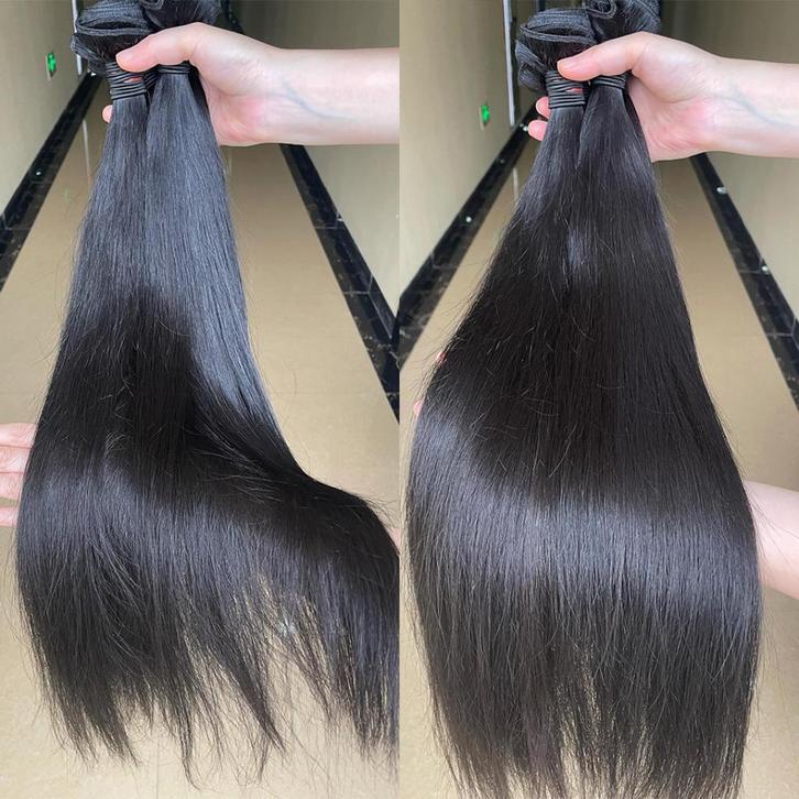 Zwarte Steile Mensenhaar Weave Extensions Extensies Haar, Sieraden, Tassen en Uiterlijk, Uiterlijk | Haarverzorging, Nieuw, Pruik of Haarverlenging