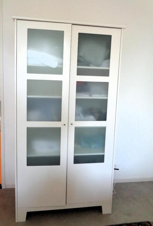 Witte linnenkast met 12 vakken, Huis en Inrichting, Kasten | Kledingkasten, Gebruikt, 150 tot 200 cm, 100 tot 150 cm, 50 tot 75 cm