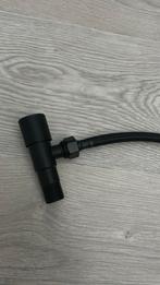 Stopkraan zwart met 29cm slang, Doe-het-zelf en Verbouw, Sanitair, Ophalen, Nieuw, Toilet