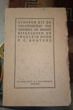 Strofen uit de nalatenschap van Andries de Hoghe, 1919, Ophalen of Verzenden