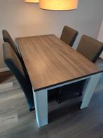 Eettafel met 4 stoelen, Huis en Inrichting, Complete eetkamers, Ophalen, Zo goed als nieuw, 4 tot 6 stoelen