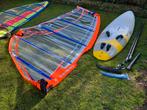 Complete surfset fanatic ray 150 met 2 zeilen, Ophalen, Zo goed als nieuw, Complete set, 5 tot 7 m²