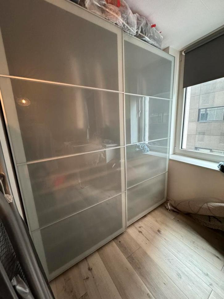IKEA Pax kast met glazen deuren, Huis en Inrichting, Kasten | Kledingkasten, Zo goed als nieuw, 200 cm of meer, 150 tot 200 cm