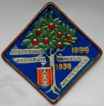 Antiek tegel regeerings jubileum koningin wilhelmina, Ophalen of Verzenden, Gebruikt, Nederland, Overige typen