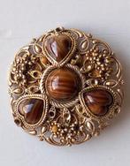 Antieke broche in 14 karaat goud Jugendstil ca.1890-1915, Antiek en Kunst, Antiek | Goud en Zilver, Ophalen of Verzenden, Goud
