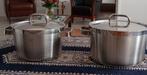 BK Pannenset - RVS - Zo goed als nieuw 2 en 3 liter, Huis en Inrichting, Pannenset, Ophalen of Verzenden, Zo goed als nieuw, Rvs