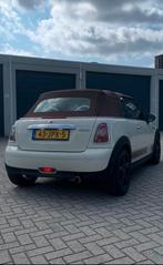 Mini Cooper Cabriolet in topstaat..!, Auto's, Mini, Voorwielaandrijving, Cabriolet, Wit, Leder