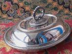 Mooie antieke silverplate dekschaal uit Engeland 30,5 cm., Ophalen of Verzenden