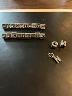 Pandora letter bedels., Pandora, Ophalen of Verzenden, Zo goed als nieuw, 4 bedels of meer