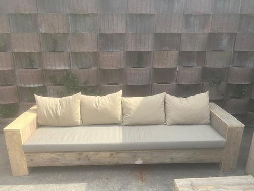 STEIGERHOUT SHOWROOM LEEGVERKOOP TOT WEL 80% KORTING TUINSET, Tuin en Terras, Tuinsets en Loungesets, Gebruikt, Tuinset, Steigerhout