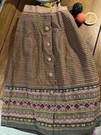 Hand gewoven katoenen rok, taille 31 cm, lengte 82 cm, Ophalen of Verzenden, Zo goed als nieuw, Onder de knie