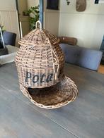 Rieten aardappel mand, Ophalen