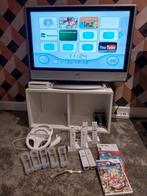 Nette nintendo wii, Ophalen, Zo goed als nieuw, Met 3 controllers of meer, Met stuurtje