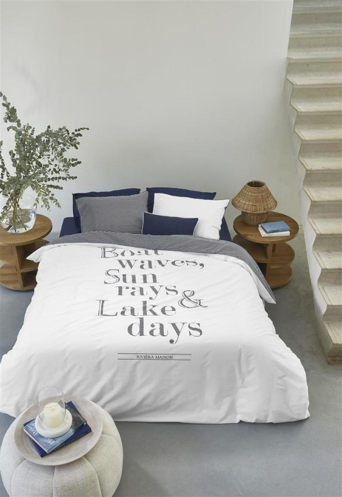 Riviera Maison dekbedovertrek LAKE DAYS nu halve prijs, Huis en Inrichting, Slaapkamer | Beddengoed, Nieuw, Dekbedovertrek, Eenpersoons