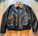 Nanushka Lude Bonded Shearling Flight Jacket – Nieuwstaat, Ophalen of Verzenden, Zo goed als nieuw, Zwart