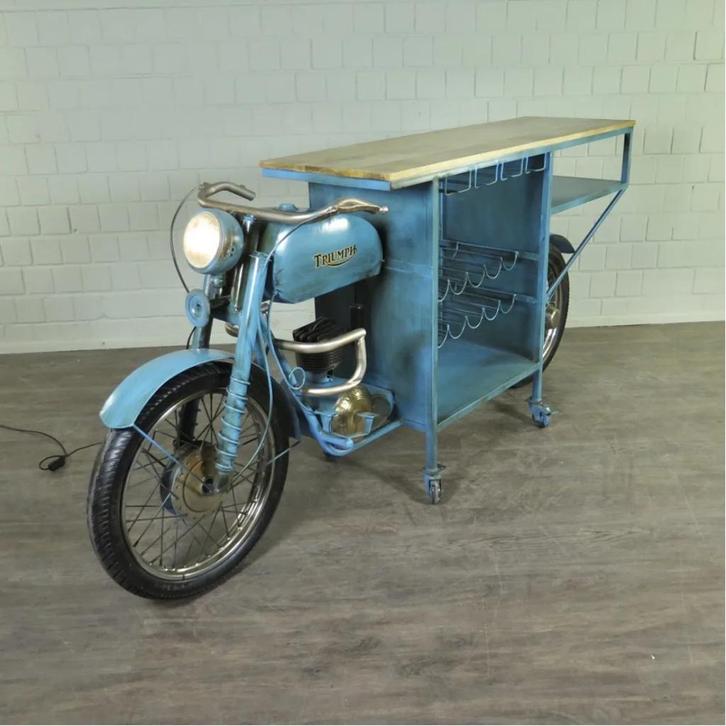 24149 Motor Minibar Wijnrek Metaal 2,20 m, Huis en Inrichting, Woonaccessoires | Wijnrekken, Nieuw, Minder dan 50 cm, Metaal, 5 tot 15 flessen