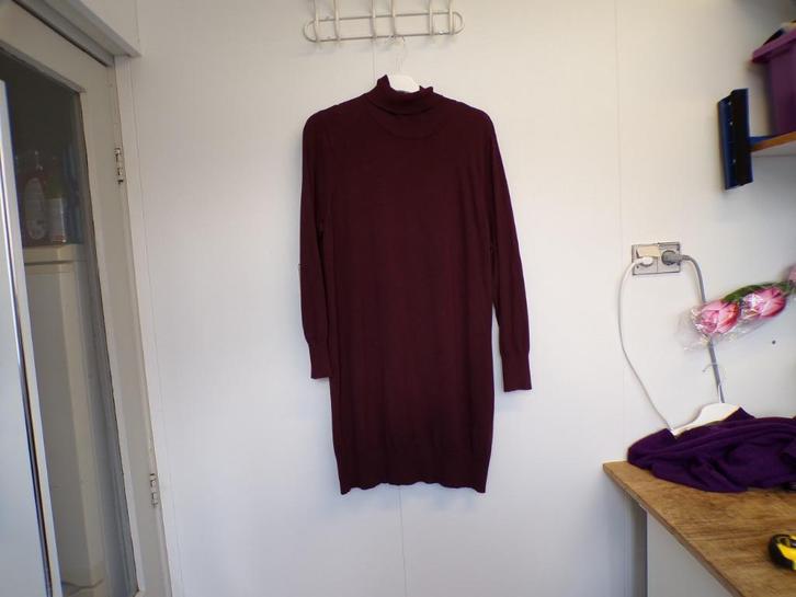 Lange dunne wijnrode coltrui Adia S- $2/44 nieuw!, Kleding | Dames, Grote Maten, Nieuw, Trui of Vest, Rood, Ophalen of Verzenden