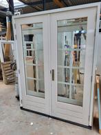 H.h tuindeur dubb glas kunstst ondedorpel br 180 x h 233 ., Doe-het-zelf en Verbouw, Kozijnen en Schuifpuien, Deurkozijn, Ophalen of Verzenden