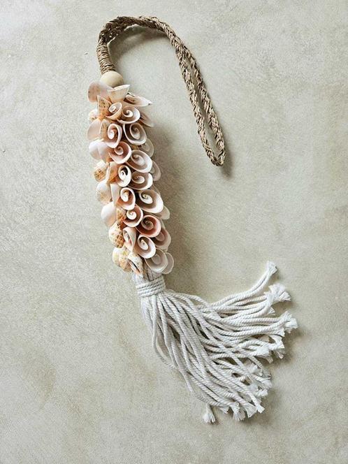 Schelpen decoratie hanger Bermain uit Bali, Huis en Inrichting, Woonaccessoires | Overige, Nieuw, Ophalen of Verzenden
