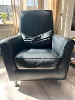 Fauteuil, Huis en Inrichting, Stoelen, Ophalen, Gebruikt, Zwart, Leer