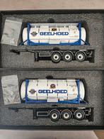 1x Wsi geelhoed trailer met 10 jaar 20 ft tank container, Hobby en Vrije tijd, Modelauto's | 1:50, Ophalen of Verzenden, Zo goed als nieuw