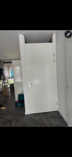 Opdekdeur 2315x930mm incl. Stelkozijn en bovenlicht, Ophalen, 80 tot 100 cm, 215 cm of meer, Binnendeur