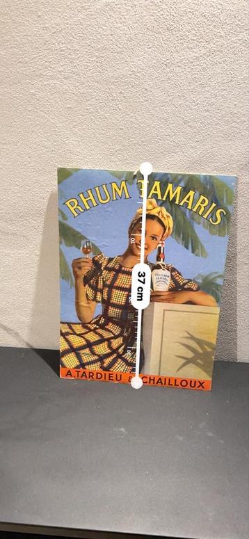Vintage Rhum Tamaris Reclamebord beschikbaar voor biedingen