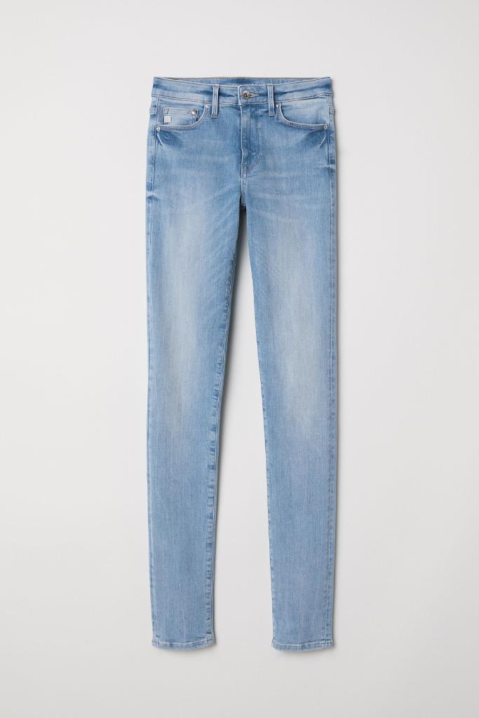 H&M shaping skinny regular jeans denimblauw maat 30/32, Kleding | Dames, Spijkerbroeken en Jeans, Zo goed als nieuw, W30 - W32 (confectie 38/40)