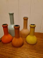 Ferm kandelaars, oranje, steenrood, geel Deense kandelaars, Huis en Inrichting, Woonaccessoires | Kandelaars en Kaarsen, Ophalen of Verzenden