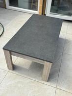 Salontafel hout + betonlook, Huis en Inrichting, Tafels | Salontafels, 50 tot 100 cm, Minder dan 50 cm, 100 tot 150 cm, Gebruikt