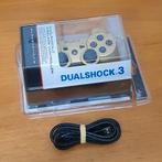 PS3 | Sony Dualshock 3 Controller Goud met USB KABEL, Gebruikt, Overige genres, 1 speler, Ophalen of Verzenden