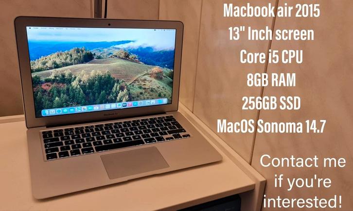 ✨Te koop: MacBook Air 13 inch (Early 2015)✨, Computers en Software, Apple Macbooks, Zo goed als nieuw, MacBook Air, 13 inch, Minder dan 2 Ghz