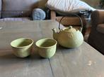 d35 – groen thee setje, Ophalen of Verzenden, Gebruikt, Overige stijlen, Kop(pen) en/of Schotel(s)