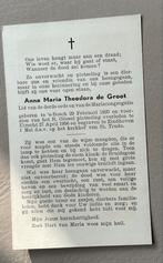 Bidprentje Anna Maria Theodora de Groot 1920-1956, Ophalen of Verzenden, Bidprentje