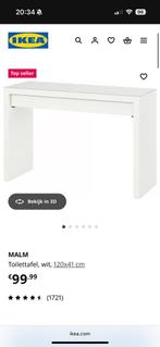 IKEA make-up tafel malm, Huis en Inrichting, Tafels | Kaptafels, Ophalen, 100 tot 150 cm, Nieuw, Minder dan 100 cm