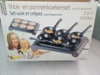 Wok en pannenkoekenset gratis, Witgoed en Apparatuur, Grillplaten, Ophalen, Gebruikt
