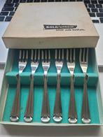 Vintage Sola Gebaksvorkjes - Wit als Zilver - Set van 6, Ophalen of Verzenden