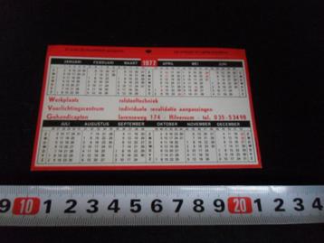 sticker kalender 1977 hilversum WVG rolstoeltechniek revalid beschikbaar voor biedingen