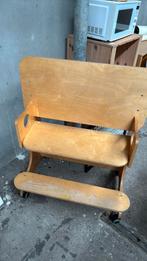 2 houten bankjes met tafel KDV, Ophalen, Gebruikt, Tafel(s) en Stoel(en)