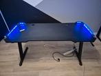 Gaming desk game bureau met Rgb led 140x60, Ophalen, Zo goed als nieuw, Bureau
