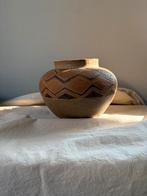 Vintage asian pottery ceramic vaas wabisabi style h16cm, Overige kleuren, Aardewerk of Porselein, Ophalen of Verzenden, Zo goed als nieuw