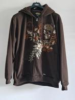 Raw Blue Hoody Skull Brown / Bruin XXL, Ophalen of Verzenden, Gedragen, Overige maten, Bruin