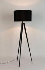 Tripod vloerlamp zwart, Huis en Inrichting, Lampen | Vloerlampen, Ophalen of Verzenden, Zo goed als nieuw, 150 tot 200 cm