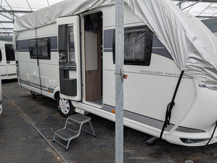 Caravan Hobby 540 WLU, 2023, zeer compleet, perfecte staat, Caravans en Kamperen, Caravans, Particulier, tot en met 4, 1250 - 1500 kg