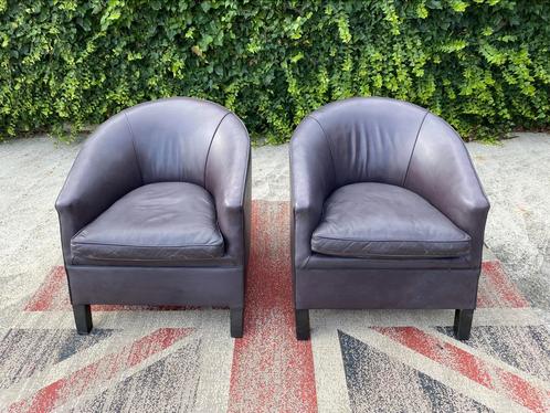 Bart van Bekhoven leren Artistiek fauteuils !!!, Huis en Inrichting, Fauteuils, Gebruikt, Hout, Leer, 50 tot 75 cm, 75 tot 100 cm