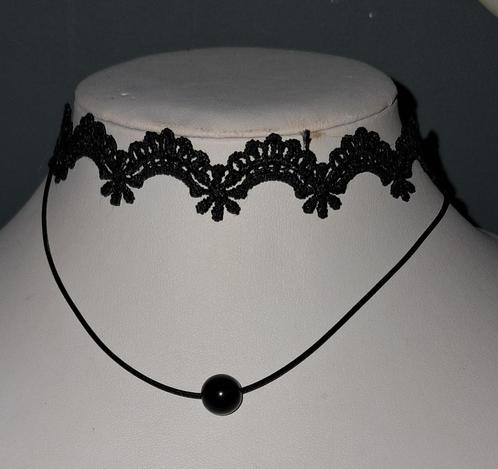 Mooie nieuwe zwarte dubbele  ketting, Sieraden, Tassen en Uiterlijk, Kettingen, Nieuw, Overige materialen, Zwart, Verstelbaar