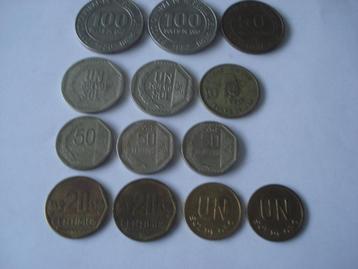 13 Coins / Munten Peru Zuid Amerika