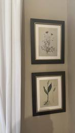 2 schilderijen/ lijsten, Antiek en Kunst, Kunst | Etsen en Gravures, Ophalen of Verzenden