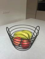 Industriële Zwarte Fruitschaal, Ophalen, Overige materialen, Schaal, Rond