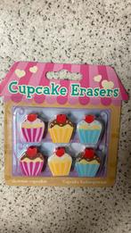 Partij/pakket van 11 setjes gummetjes cupcake, Diversen, Schoolbenodigdheden, Nieuw, Ophalen of Verzenden